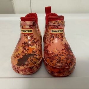 Hunter for Target red and pink toddler rain boots size 6 GUC